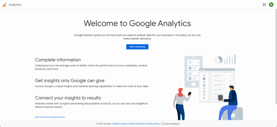 How to create the Google Analytics account step by step